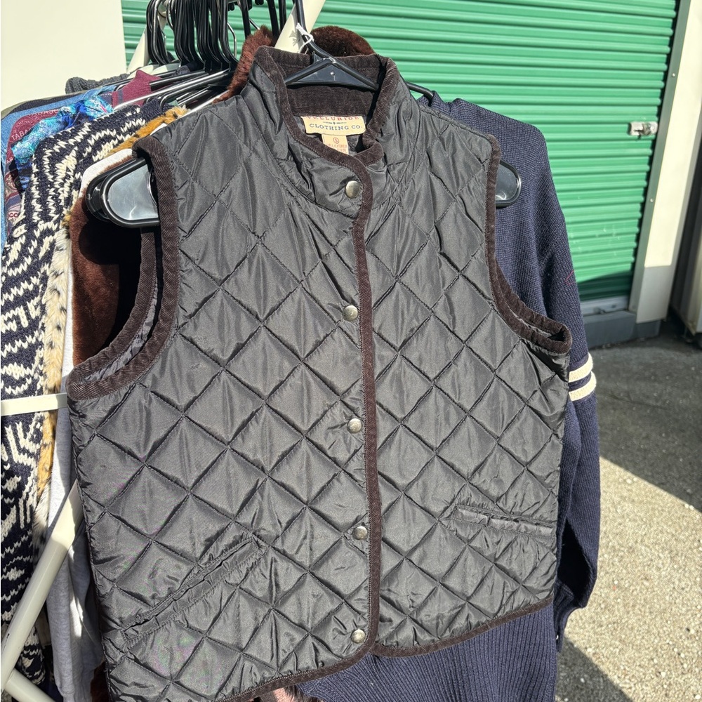 Telluride Clothing Black Quilted Vest